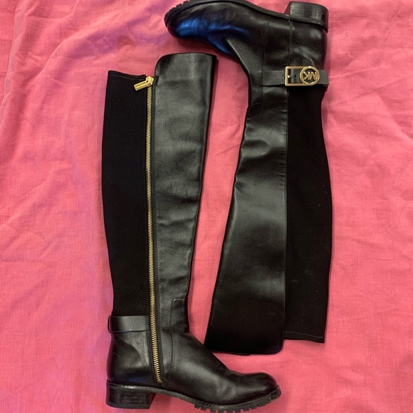 Michael Kors knee high leather boots - Picture 1 of 11